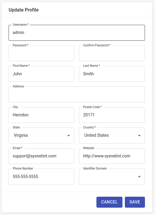 Home Page screenshot