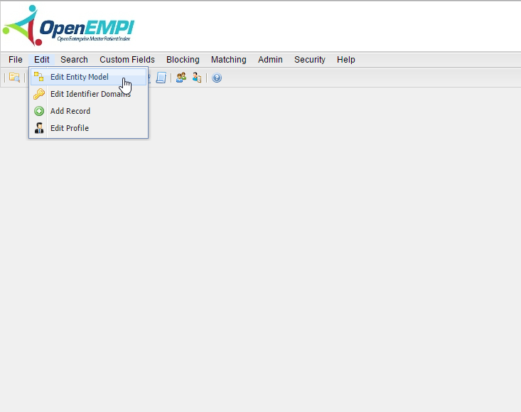 Edit Entity Model screenshot
