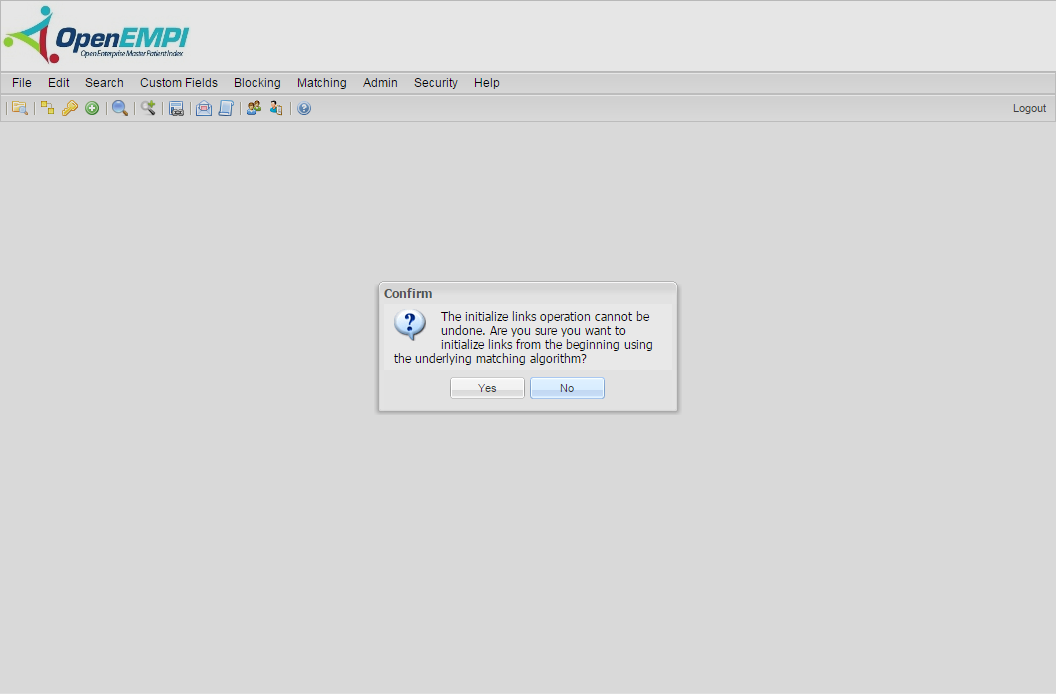 Initialize Links screenshot