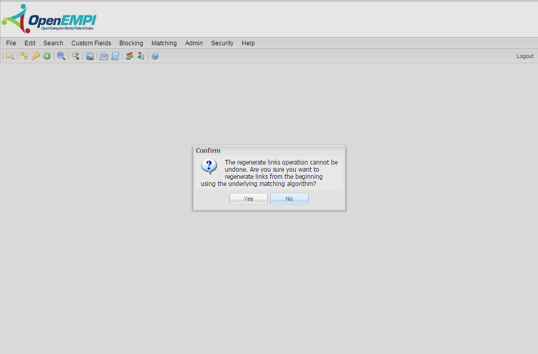 Regenerate Links screenshot