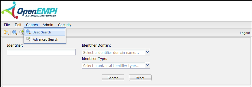 Basic Search screenshot