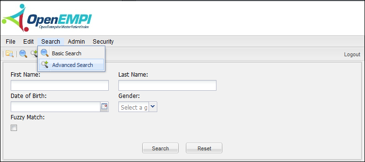 Advanced Search screenshot