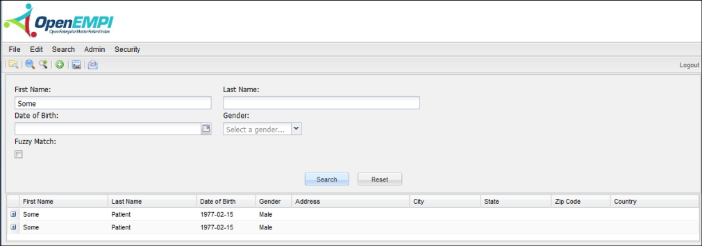 Advanced Search screenshot
