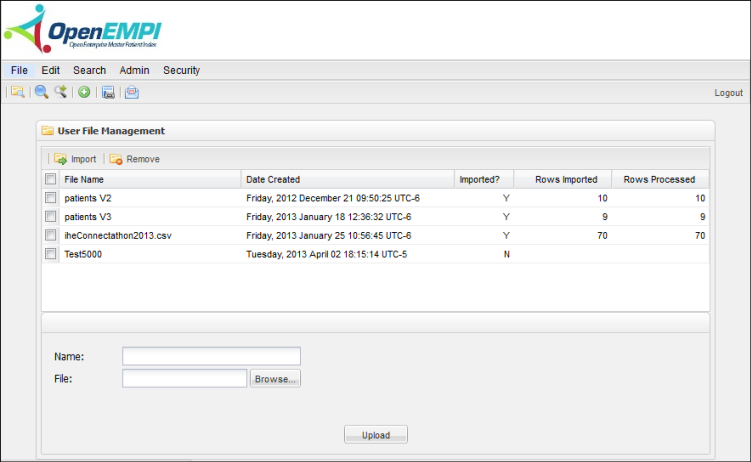 File screenshot