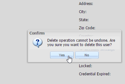 Manage Users screenshot
