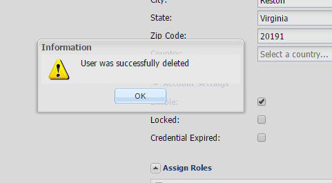 Manage Users screenshot