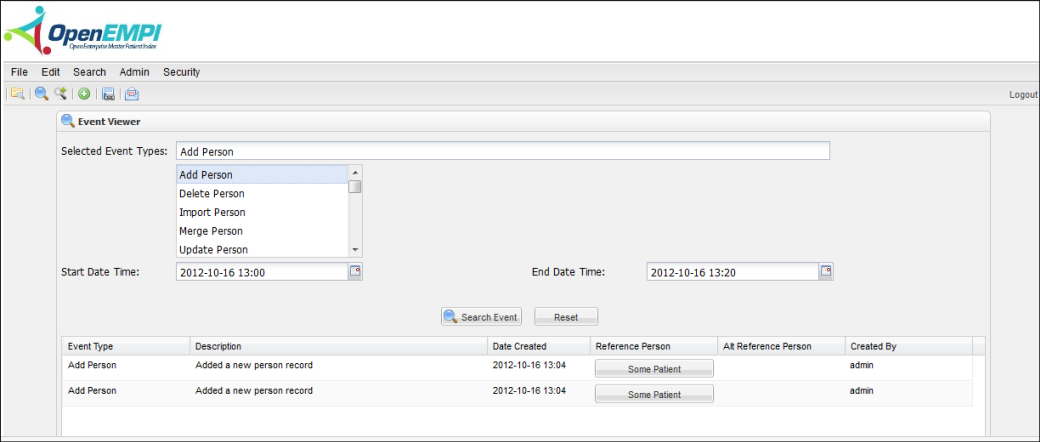 Event Viewer screenshot