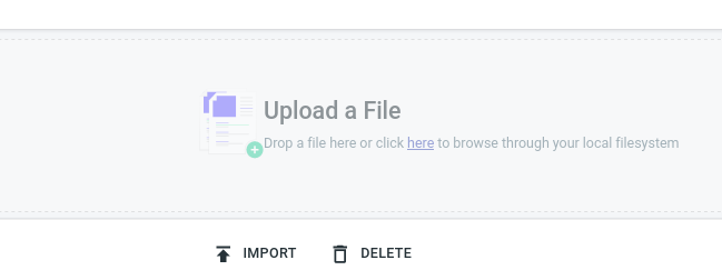 User Files Page screenshot