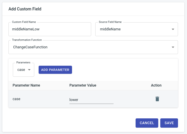 Custom Fields Page screenshot